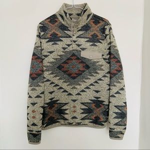 Lucky Brand Aztec Shearless Fleece